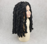 Black Spring Twist Wig for 18" Doll - Curly Hair Accessory Fits American Girl Dolls