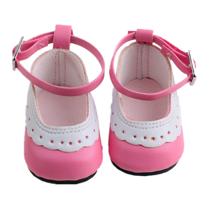 Scalloped Edge Mary Jane Flats | Fits 18" Doll Footwear (2 Colors)