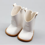Cowboy Leather Boots for 18" Doll | Western-Style Shoes