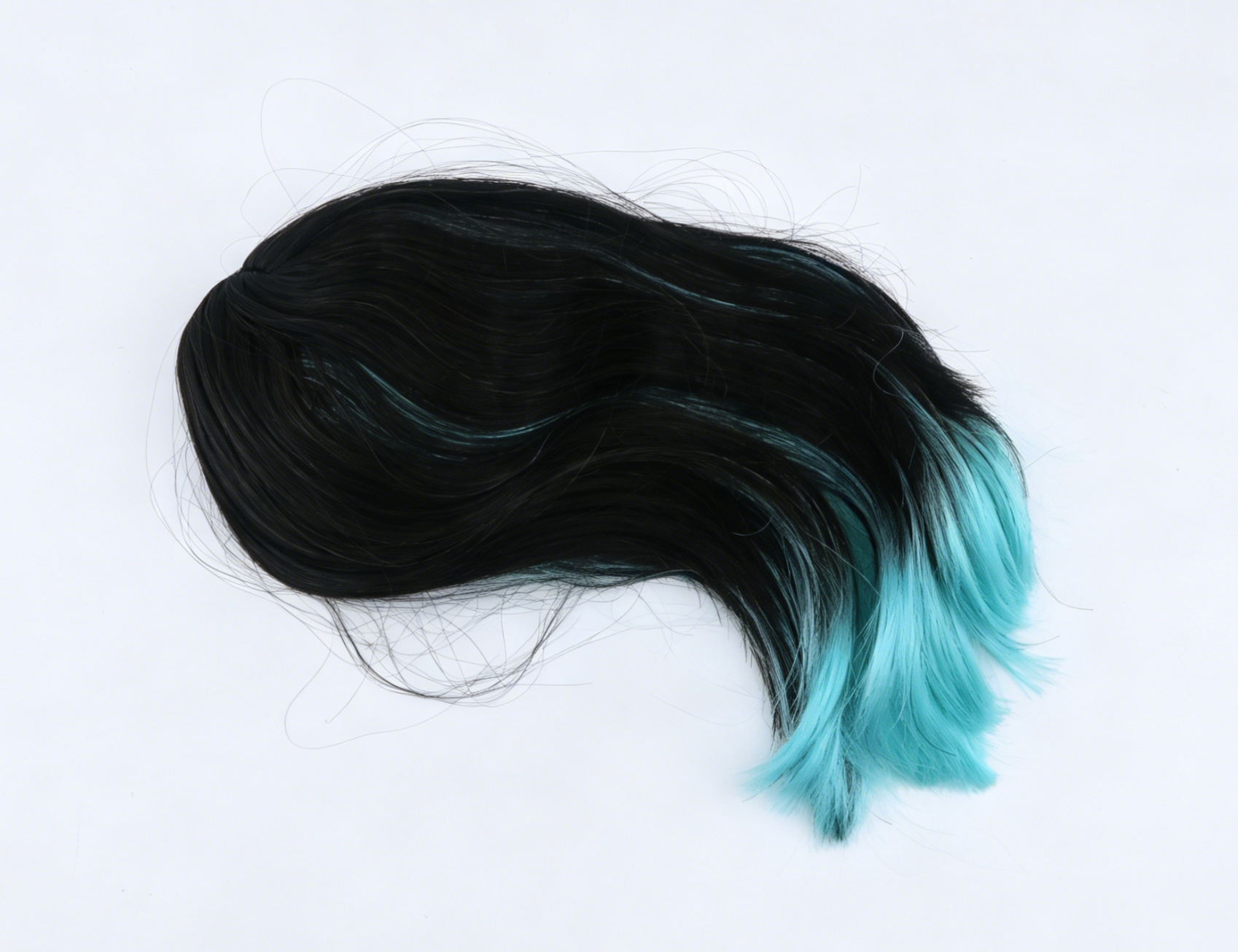 Black Ombre Mint Blue Bob Wig For 18'' Fashion Girl Doll | Synthetic Doll Replacement Hair Accessory