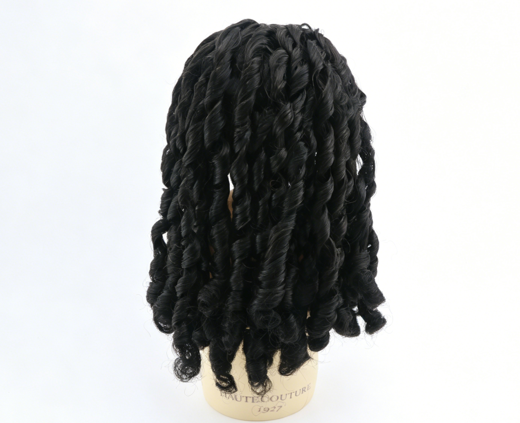 Black Spring Twist Wig For 18'' Fashion Girl Doll | Synthetic Doll Replacement Hair Accessory