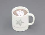 Snowflake Hot Cocoa Mug Play Food for 18" American Girl Doll Silly Hanukkah Sweater
