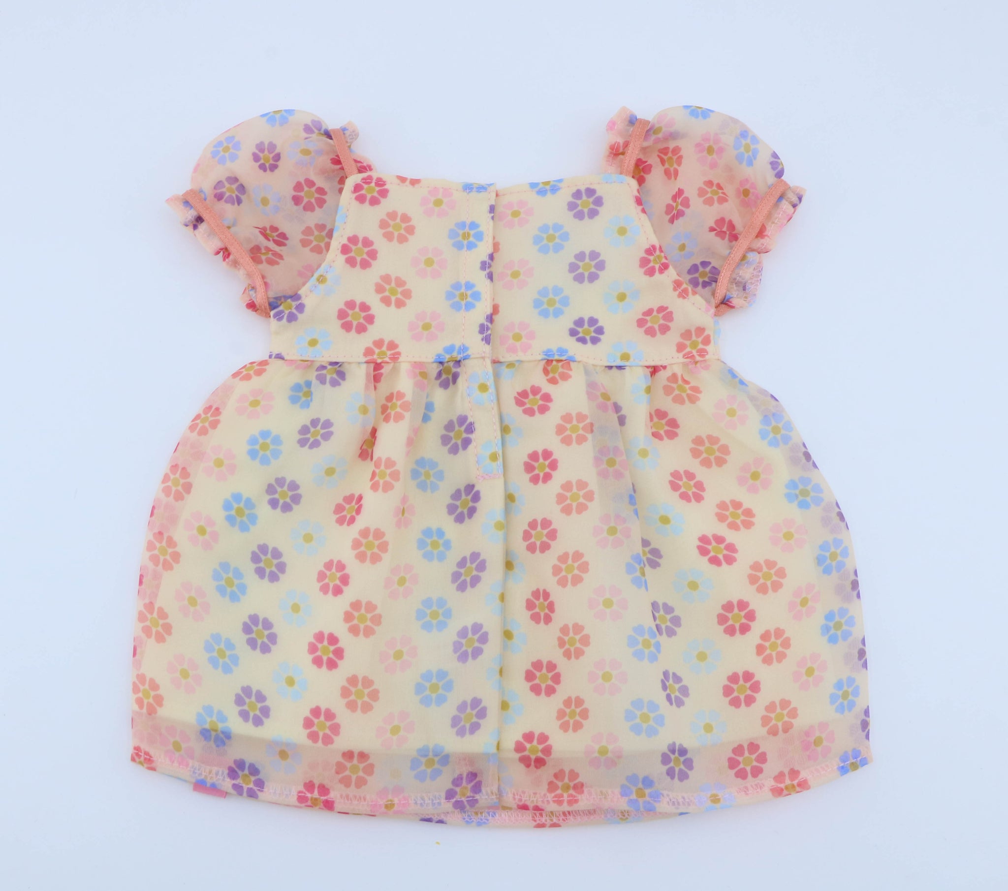 Authentic American Girl Yellow Floral Print Chiffon Dress for 18'' Doll
