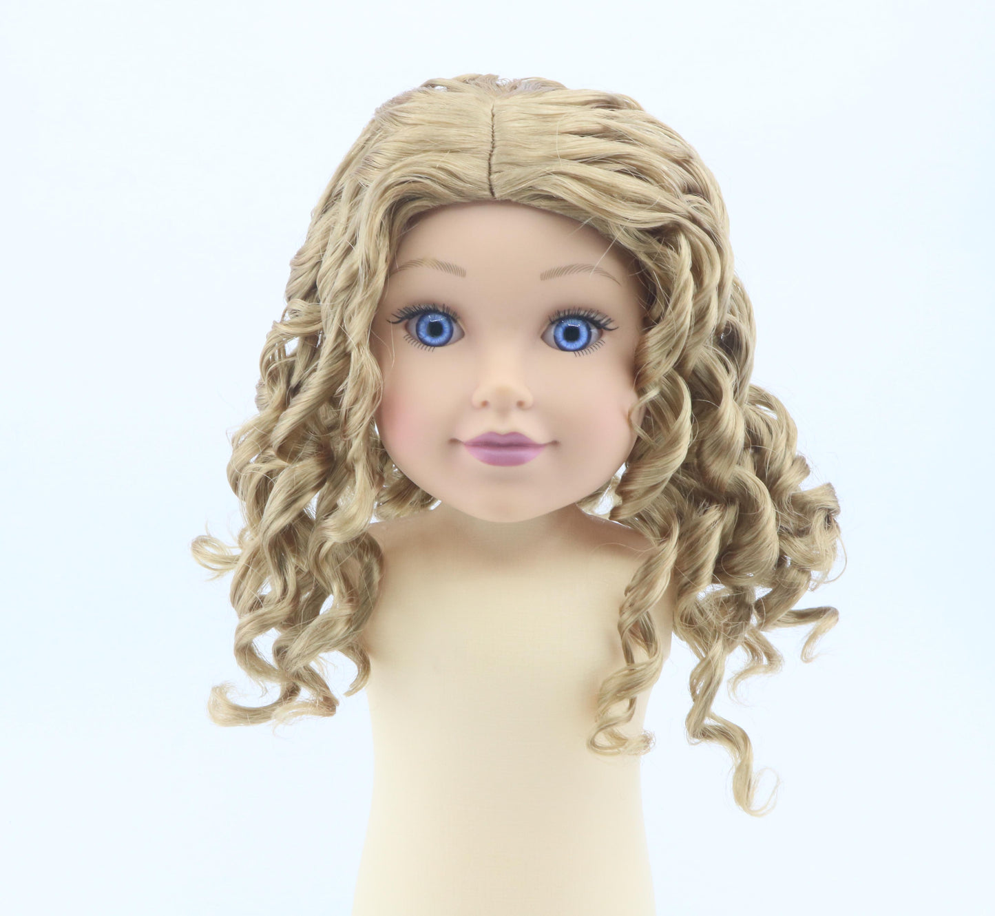 Authentic American Girl Blonde Curly Doll Wig for 18'' Doll Accessories