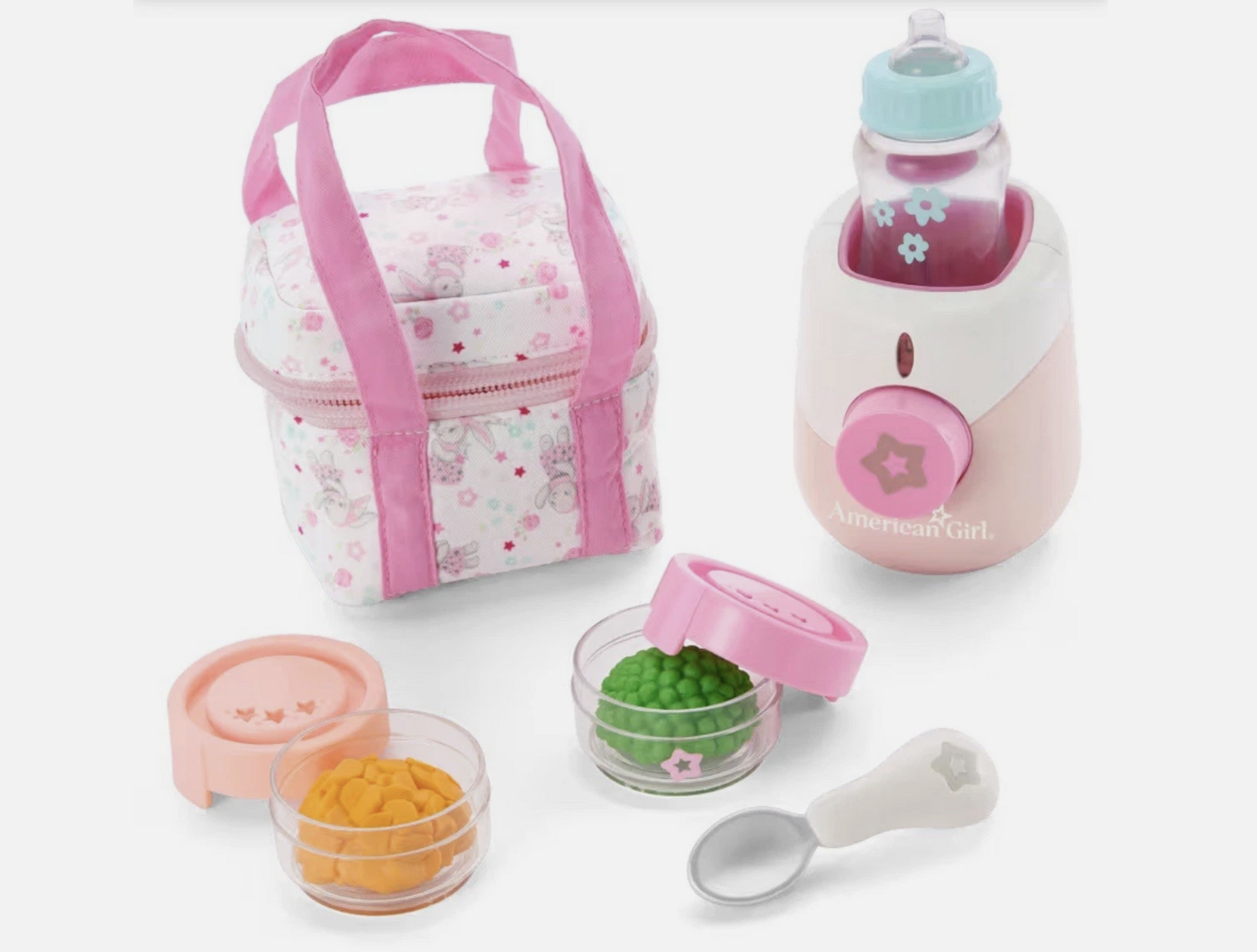 American Girl Bitty Baby Bottle-Warming Feeding Playset for 15" Doll