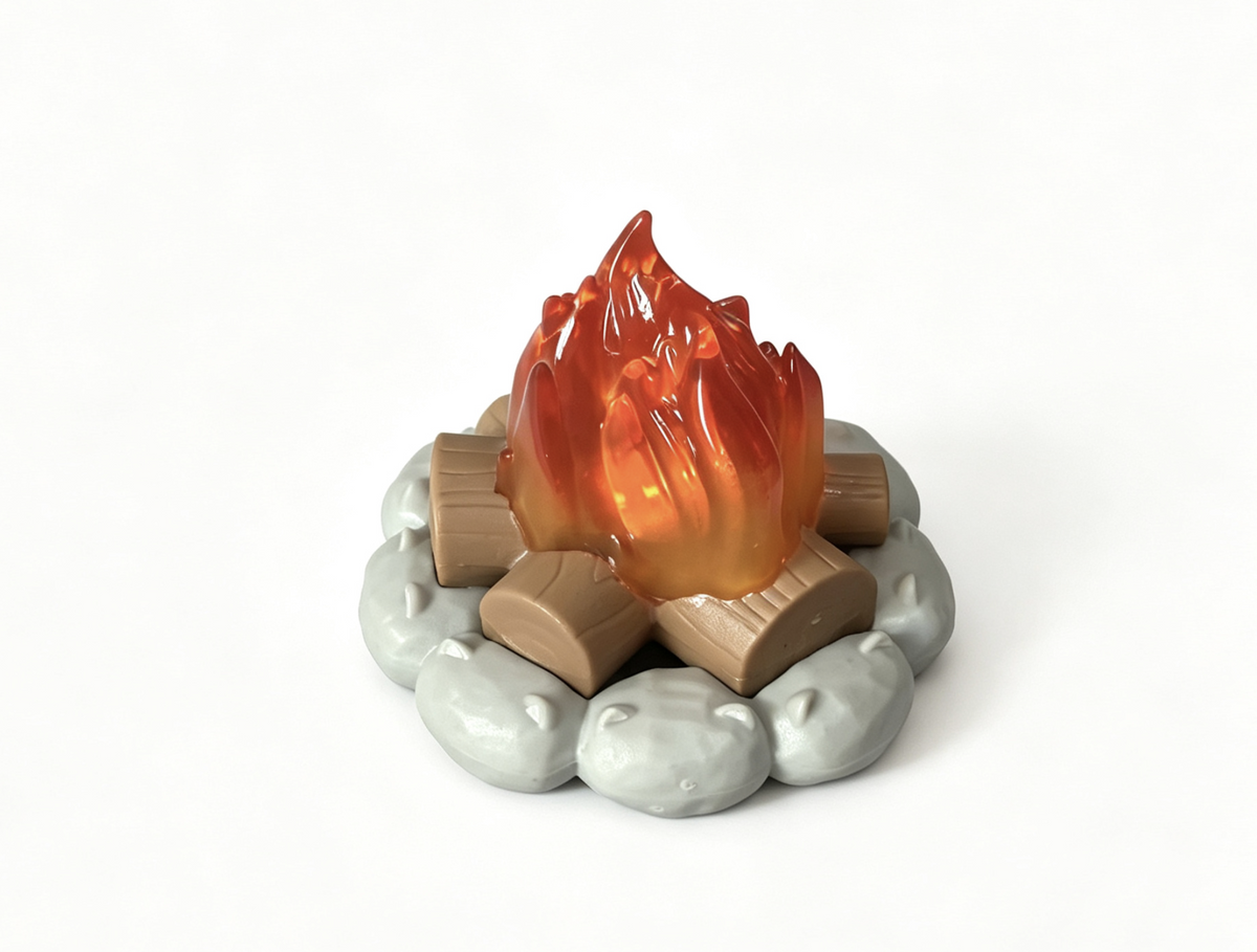 OG Light-Up Campfire Fire Pit for 18" Doll Replacement