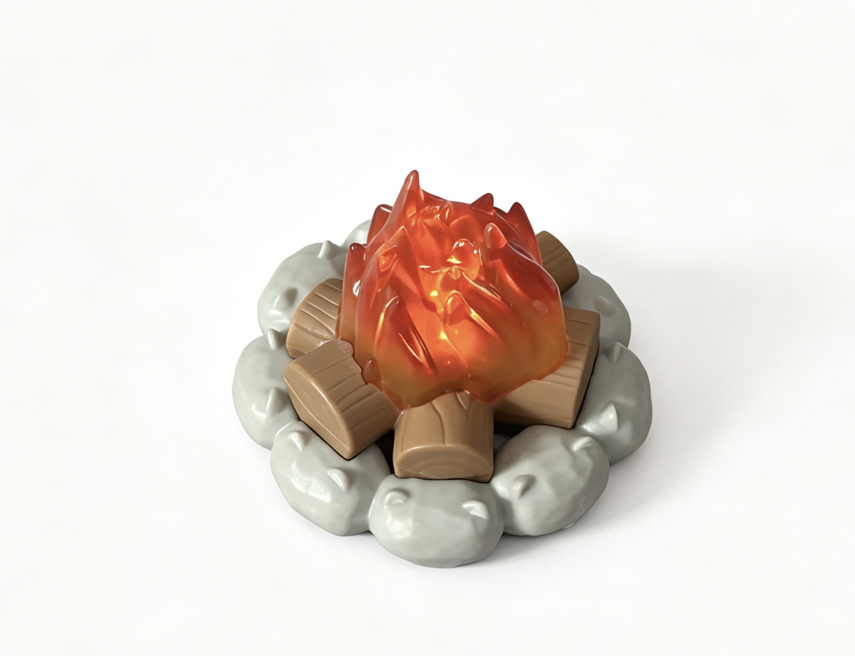 OG Light-Up Campfire Fire Pit for 18" Doll Replacement