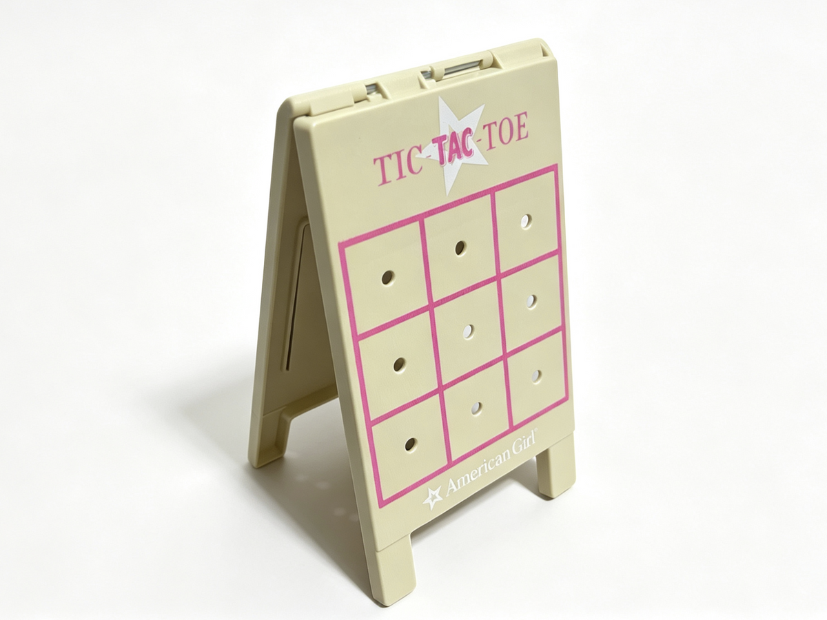 Swimming Pool 2-Sided Game Board FOR 18'' DOLL Ring Toss & Tic Tac Toe