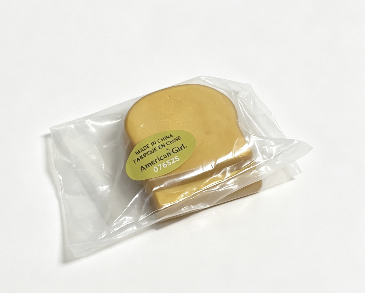 Two Slices Of Toast FOR 18'' Doll Breakfast For Two Set