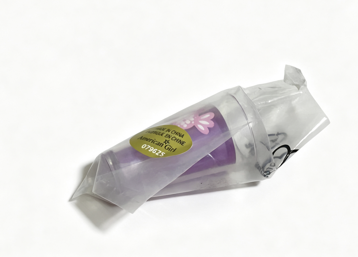 Purple Candy Print Plastic Cup FOR 18'' Doll Drink Accessory