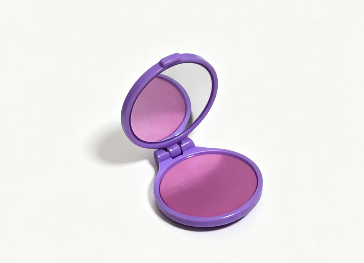 Purple Compact Mirror With Blush FOR 18'' DOLL