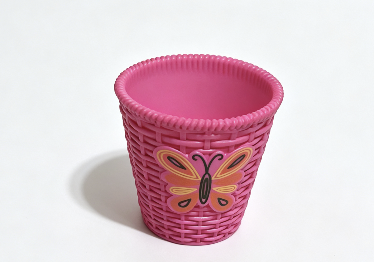 Julie's Groovy Bathroom Pink Wastebasket Trash Can FOR 18'' DOLL