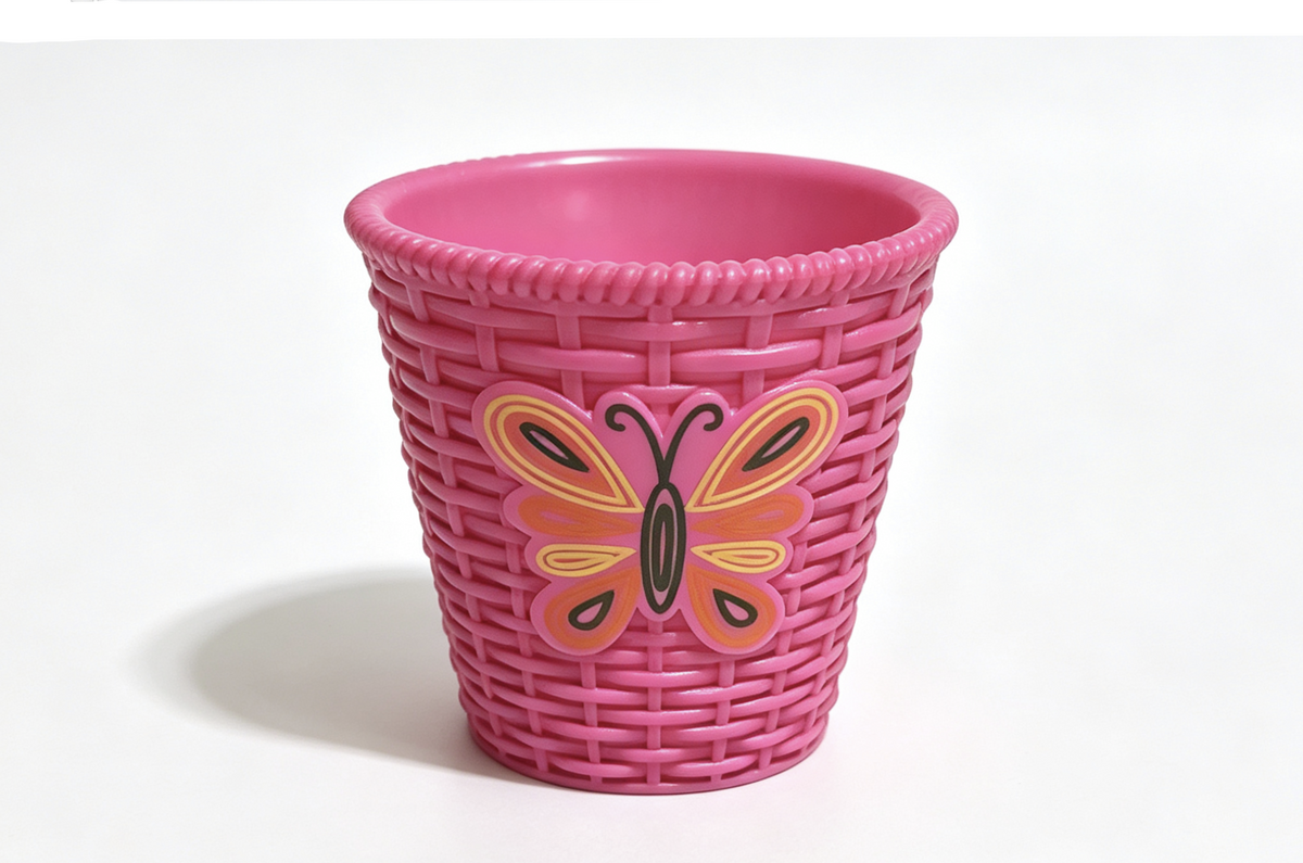 Julie's Groovy Bathroom Pink Wastebasket Trash Can FOR 18'' DOLL