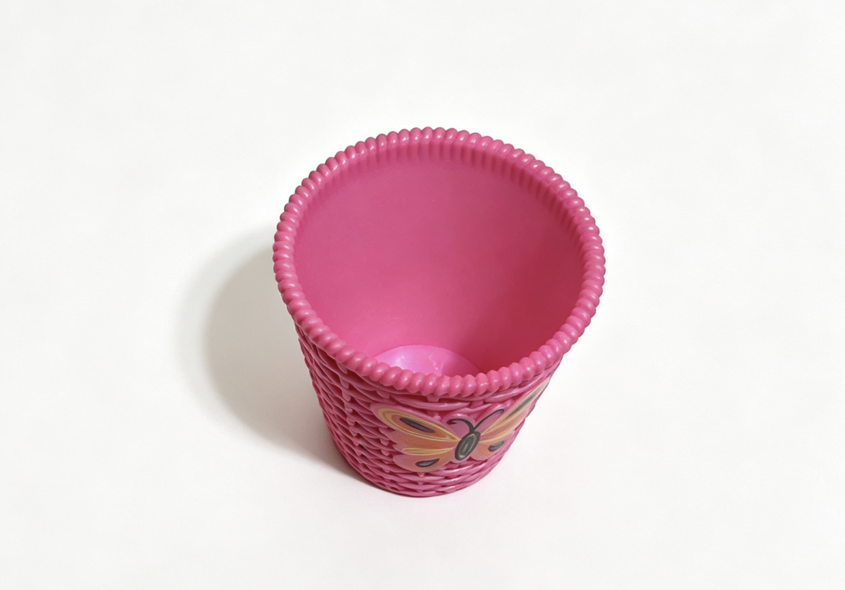Julie's Groovy Bathroom Pink Wastebasket Trash Can FOR 18'' DOLL