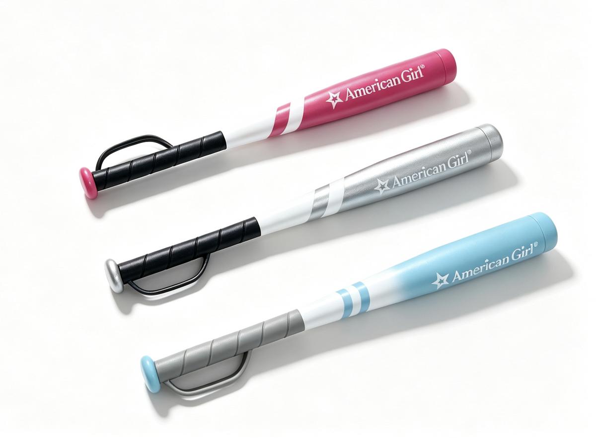 Baseball Softball Bat for 18'' doll Star Uniform set