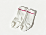 White Socks With Pink Stripe FOR 18'' DOLL Pretty Plaid Outfit