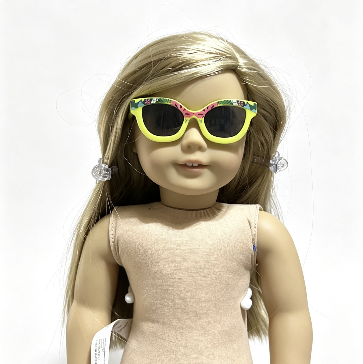 Yellow Tropical Print Sunglasses FOR 18'' DOLL