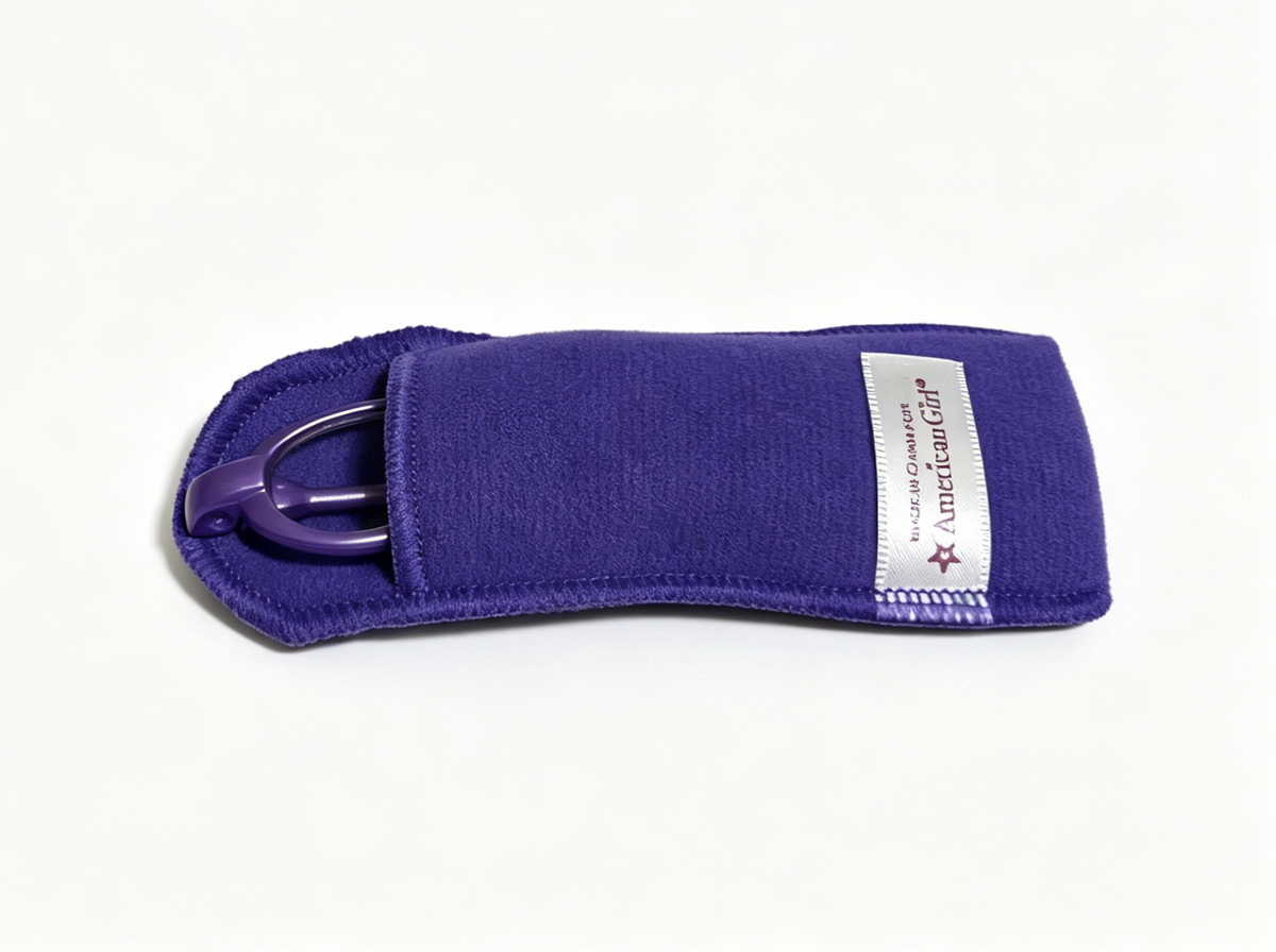 Purple Oval Glasses With Purple Soft Eyeglass Case FOR 18'' DOLL