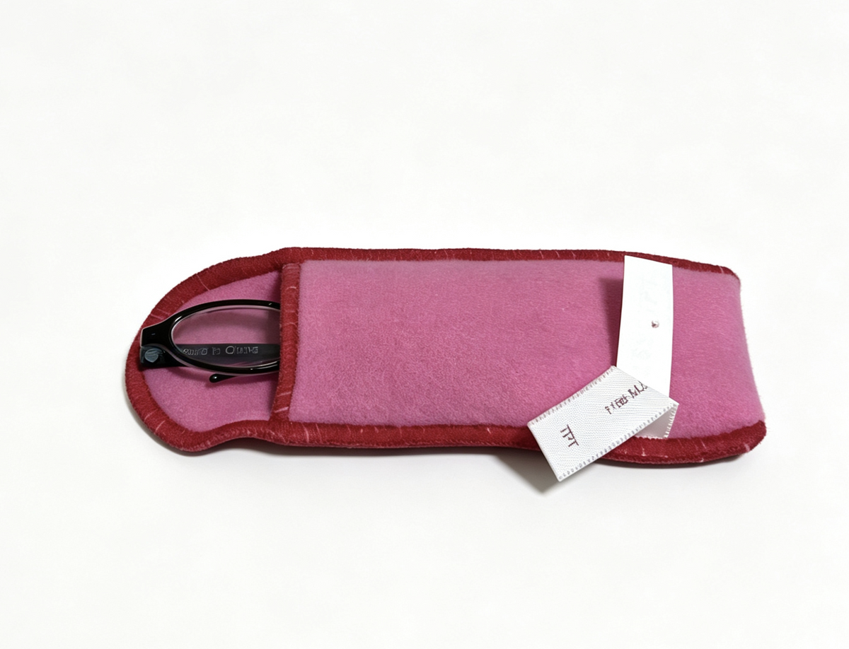 Black Oval Glasses With Pink Soft Eyeglass Case FOR 18'' DOLL