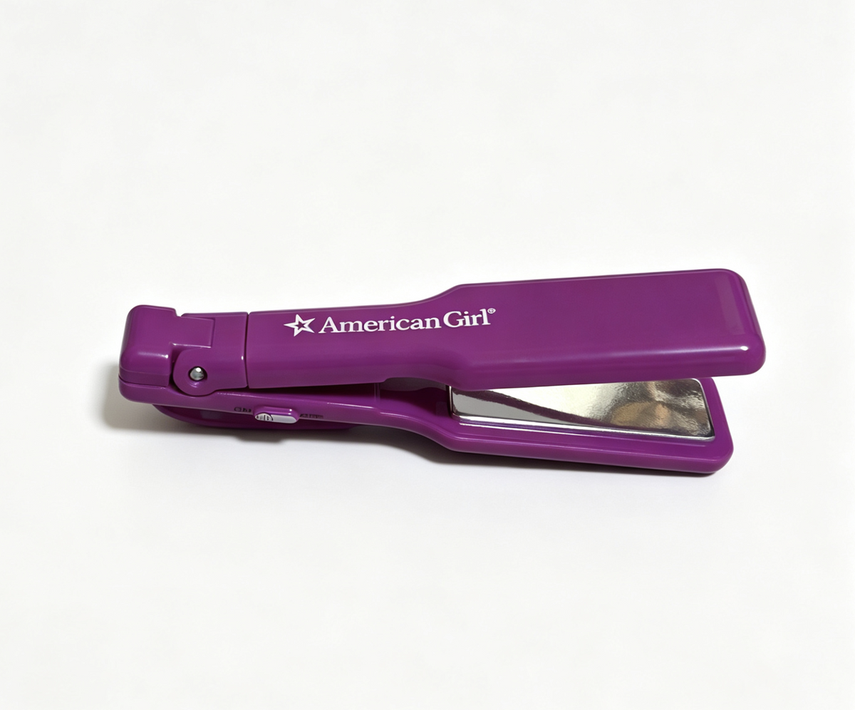 FLAT IRON for 18'' doll Color Changing Highlights Styling Set
