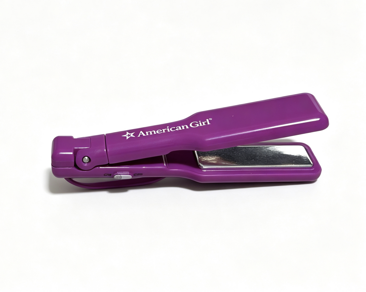 FLAT IRON for 18'' doll Color Changing Highlights Styling Set