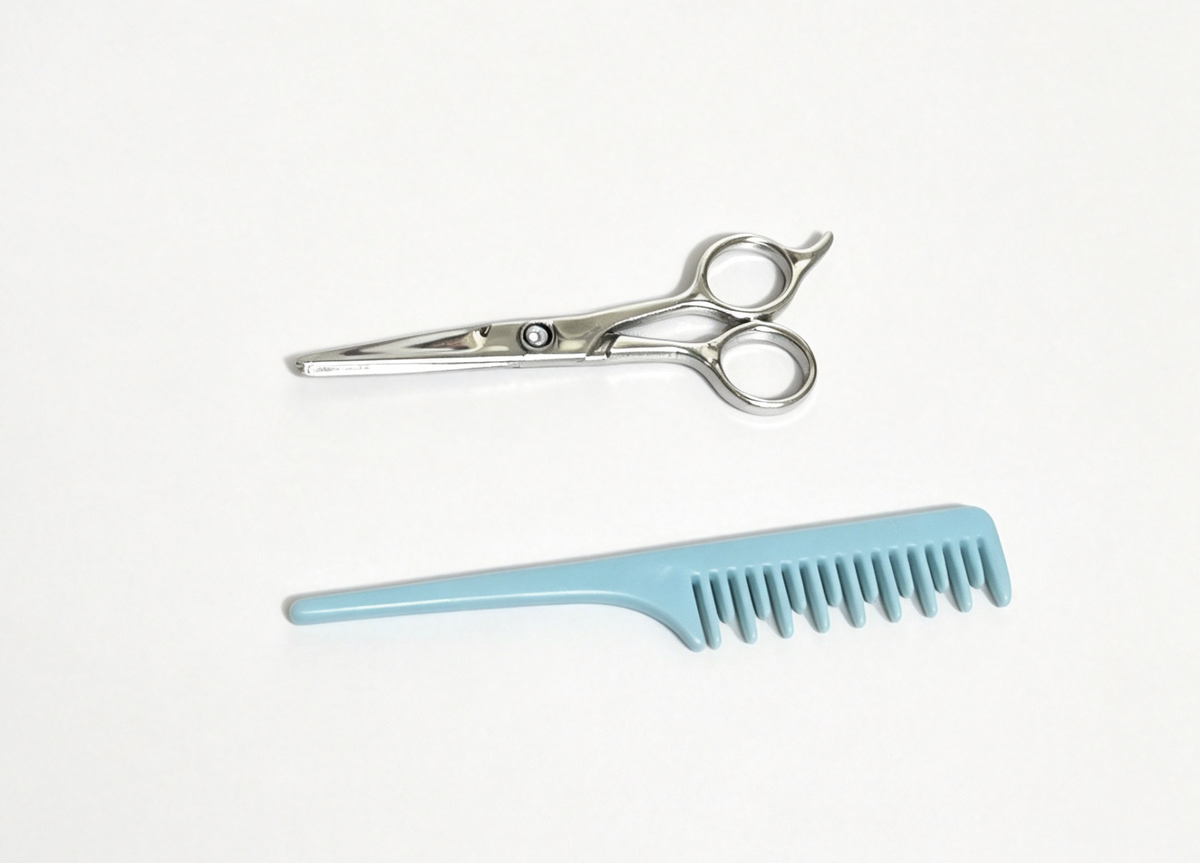 Salon Scissors & Comb FOR 18'' Doll Color Change Highlight Styling Set
