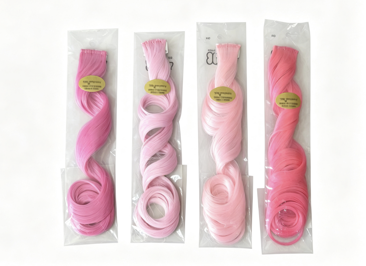 Wavy Hair Extension FOR 18'' DOLL Color Change Highlight Styling Set