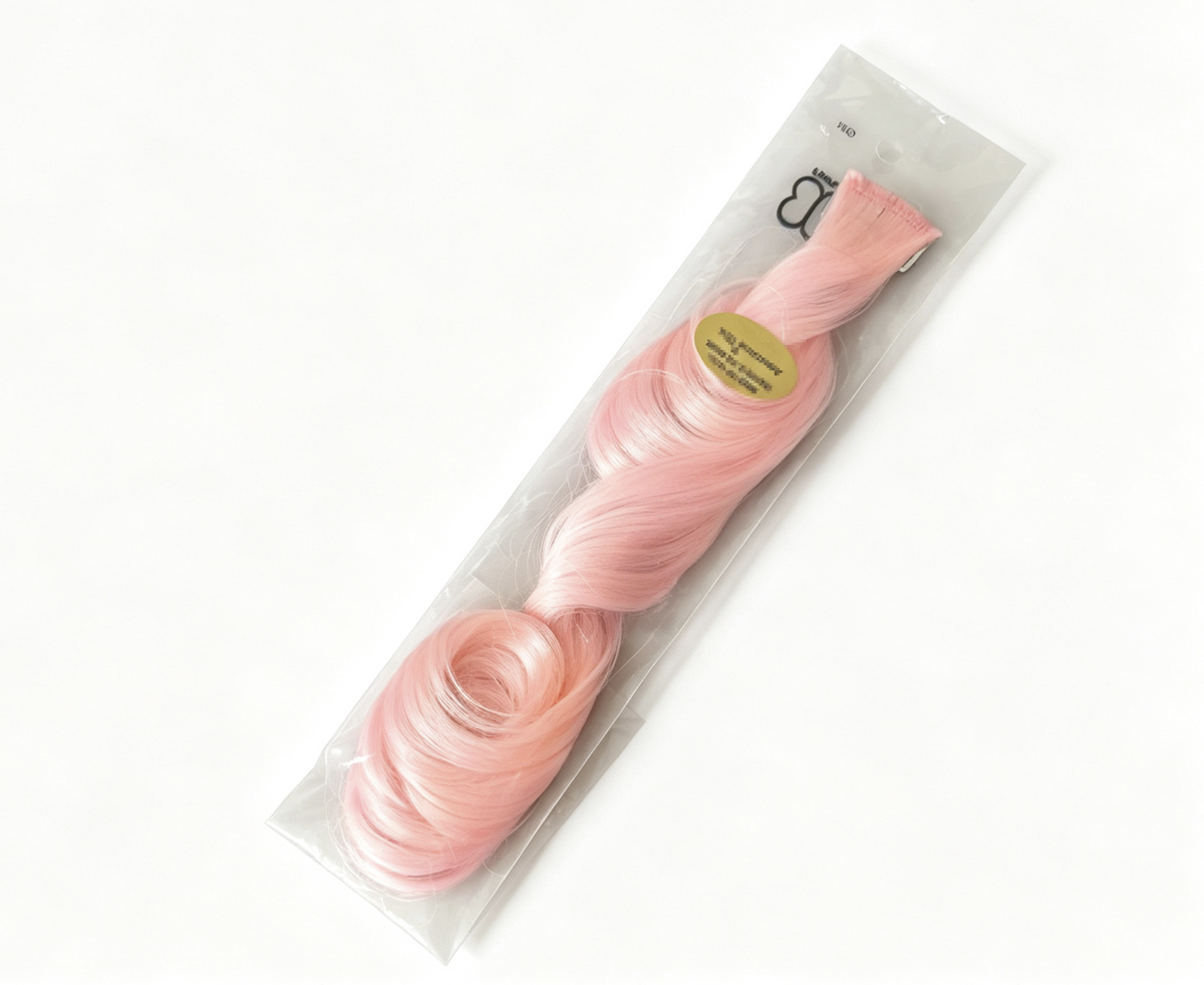 Wavy Hair Extension FOR 18'' DOLL Color Change Highlight Styling Set
