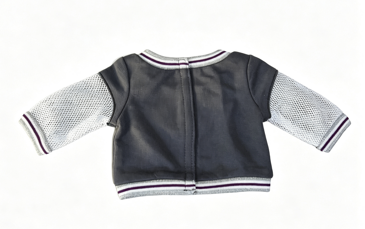 A gray sweatshirt For 18'' Doll TM