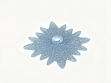A glittery blue “Fifth Spirit” snowflake for 18'' doll Snow Queen