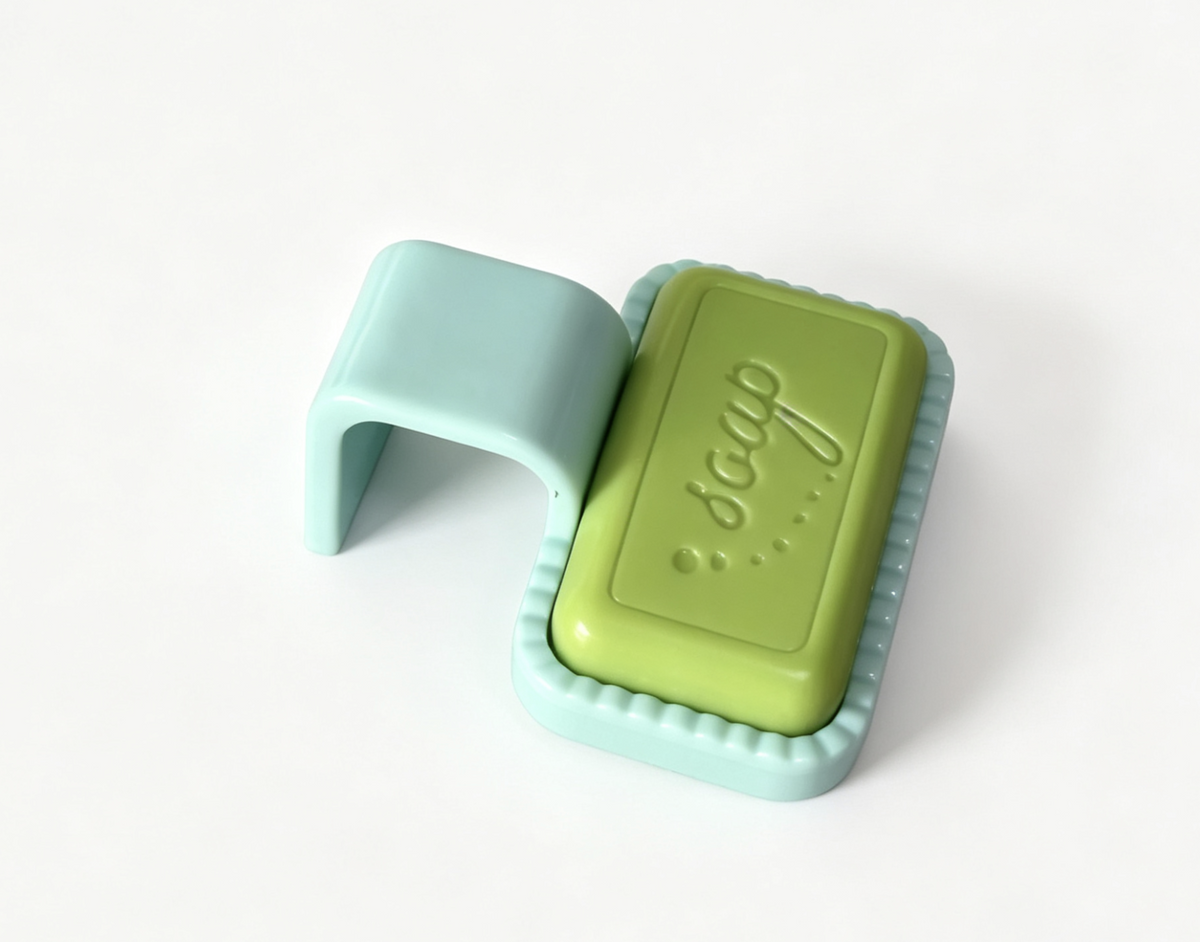 Bar Of Soap & Dish For 18'' Doll Bubble Bathtub Bathroom