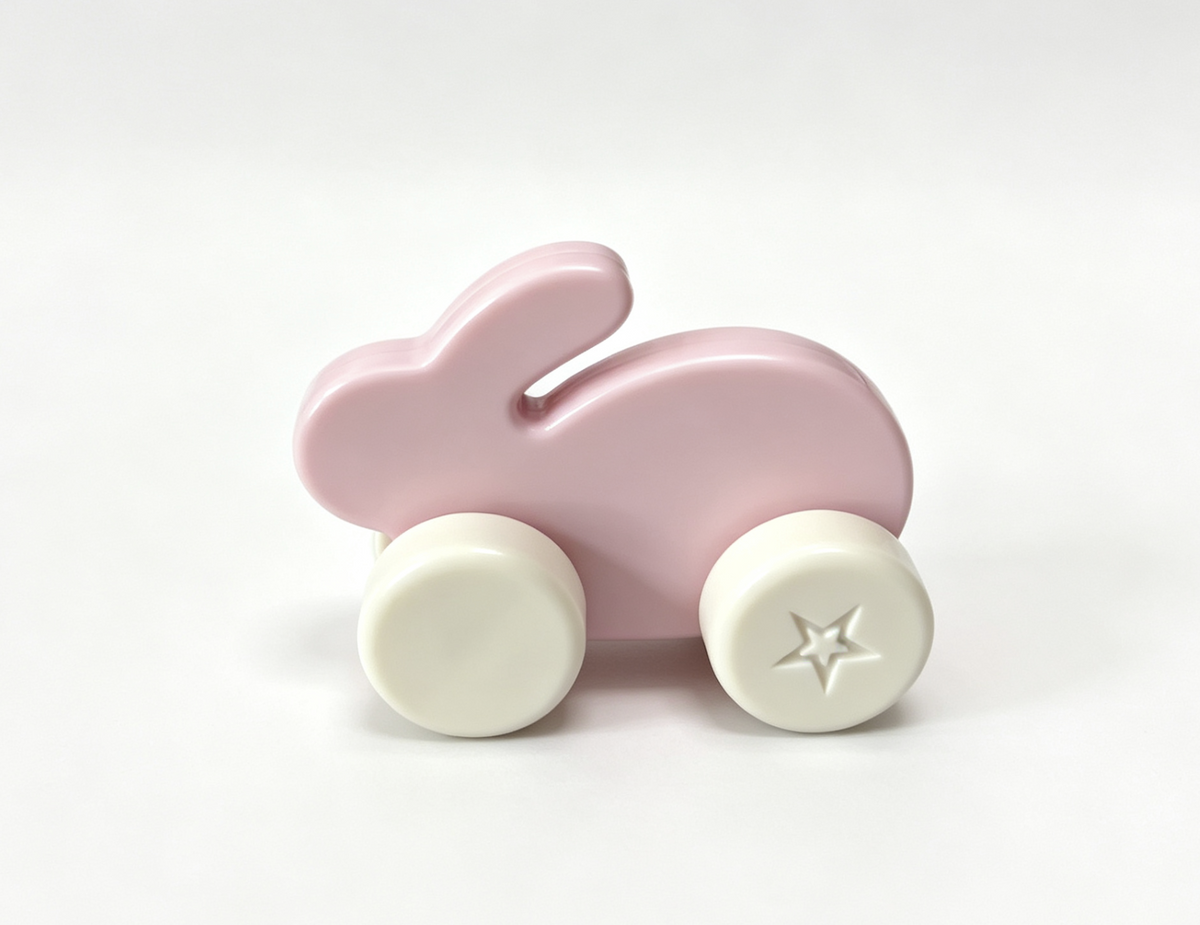 Little Itty Bitty Baby 7.75” Doll Pink Bunny Rolling Toy Rabbit