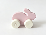 Little Itty Bitty Baby 7.75” Doll Pink Bunny Rolling Toy Rabbit