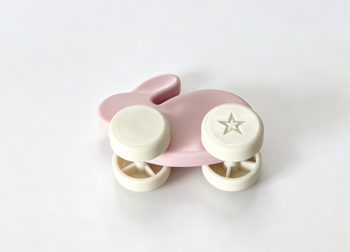 Little Itty Bitty Baby 7.75” Doll Pink Bunny Rolling Toy Rabbit