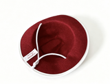 Burgundy Felt Wide Brim Hat FOR 18'' DOLL