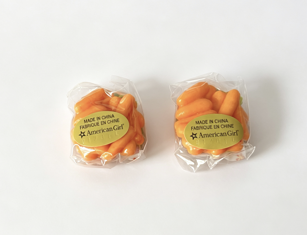 2Pcs Baby Carrots for 14.5" Doll CARNIVAL SNACK