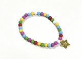 Colorful Beaded Necklace With Star Charm FOR 18'' DOLL