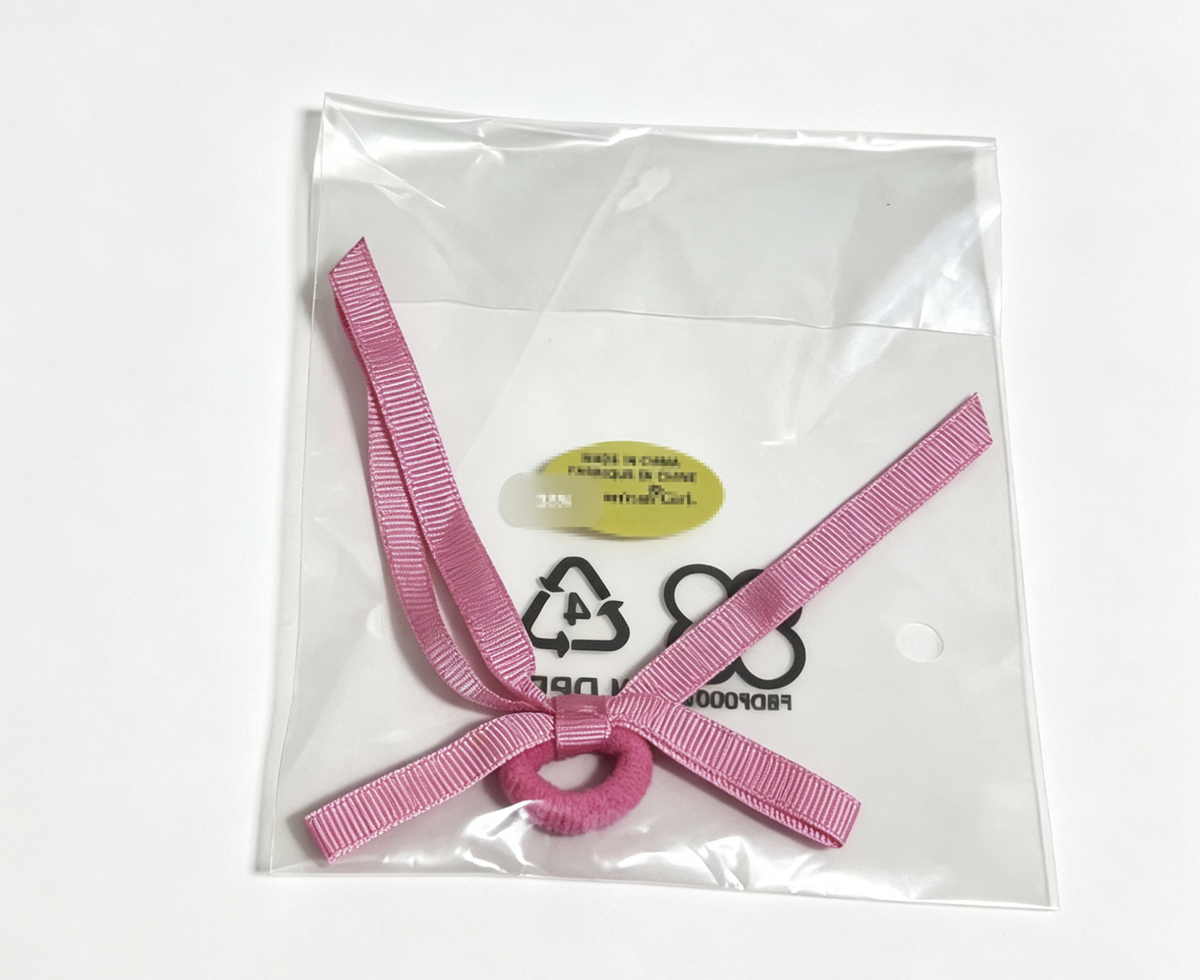 Pink Grosgrain Ribbon Bow Hair Tie FOR 18'' DOLL