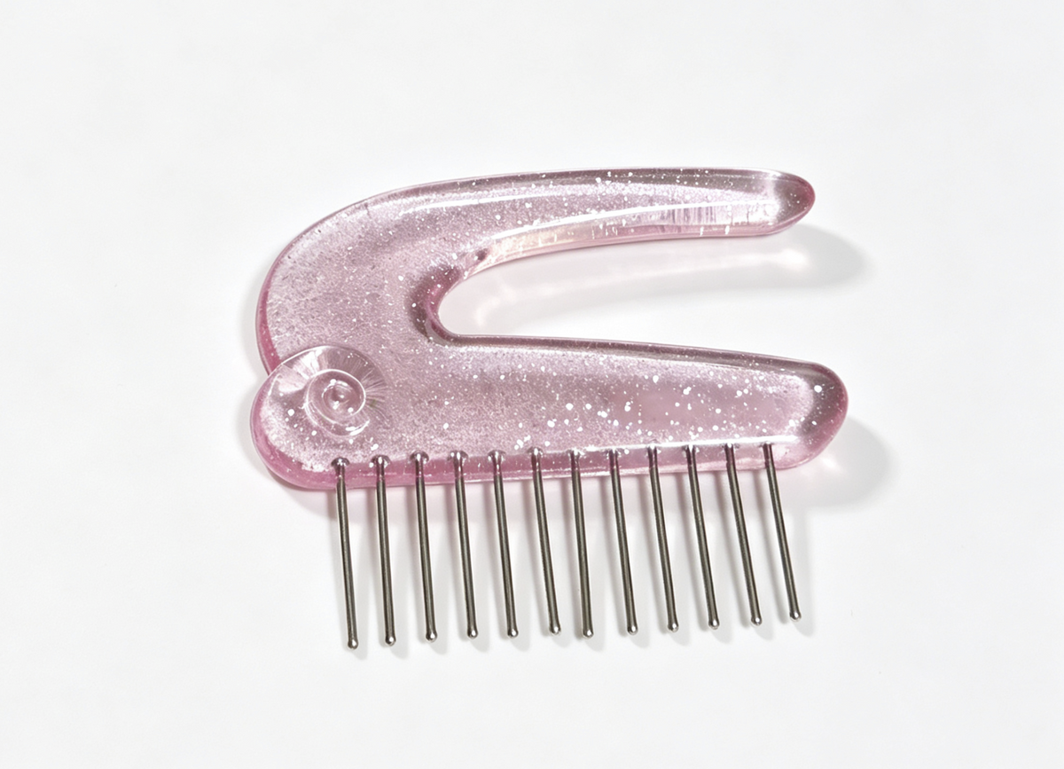 Sparkly Hair Pick with metal tines for 18'' Doll comb