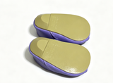 A pair of purple open-toe kitten heels for 18'' doll Princess Ariel