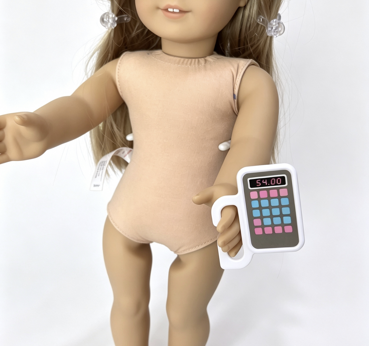 Mini Cash Register For 18'' Doll Market Shop Pretend Play Accessory