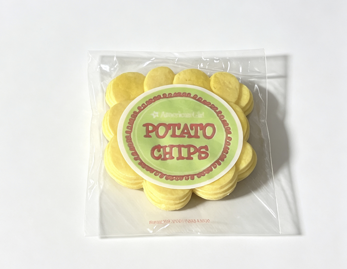 Bag Of Potato Chips For 18'' Doll chip Beach Blanket Set