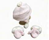 Pink Pom Pom Trapper Hat & Mitten Set FOR 18'' DOLL