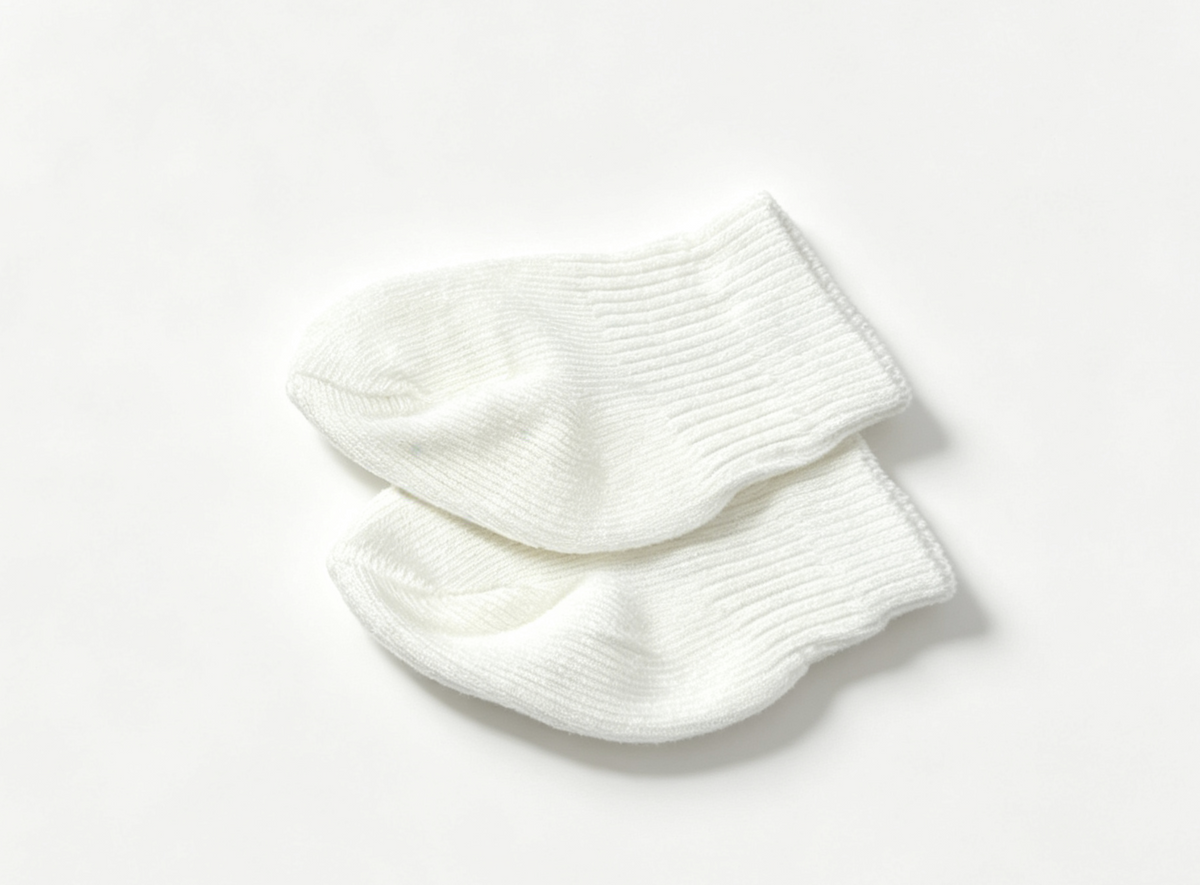 Plain White Knit Socks FOR 18'' DOLL
