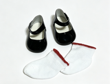 Shiny Black Mary Janes & Socks Set FOR 18'' DOLL Molly Birthday Outfit