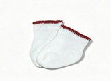 White Ankle Socks Rimmed In Red FOR 18'' DOLL Molly Birthday Outfit