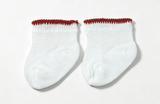 White Ankle Socks Rimmed In Red FOR 18'' DOLL Molly Birthday Outfit