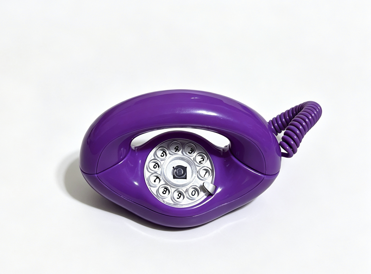 Purple Rotary Phone FOR 18'' DOLL Julie Snack Set