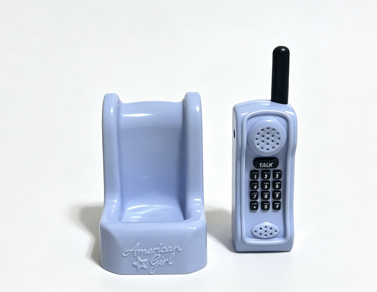 Cordless Phone & Base Station FOR 18'' DOLL Isabel Nicki Computer Desk