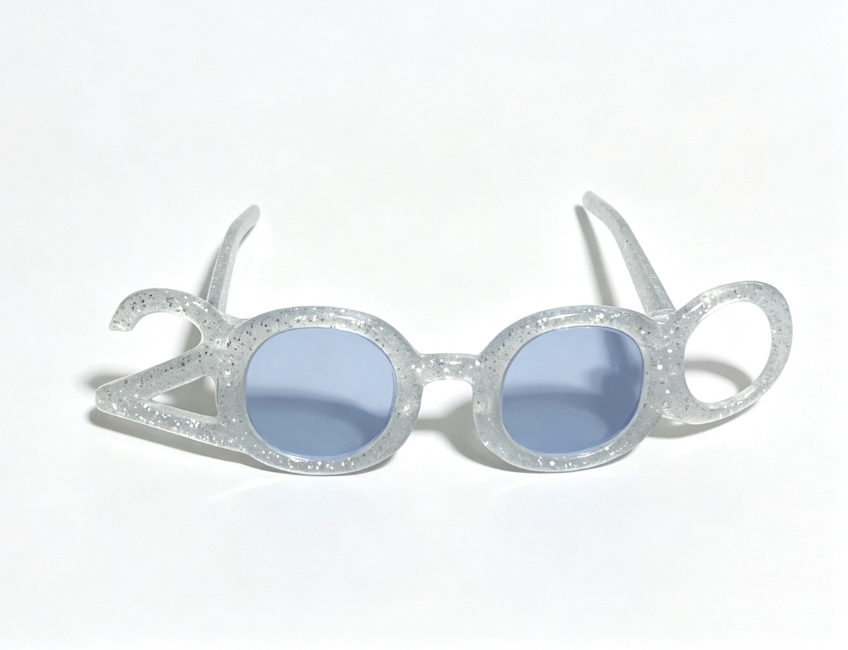 Glittery Silver Glasses FOR 18'' DOLL Isabel & Nicki New Year's Party Accessories